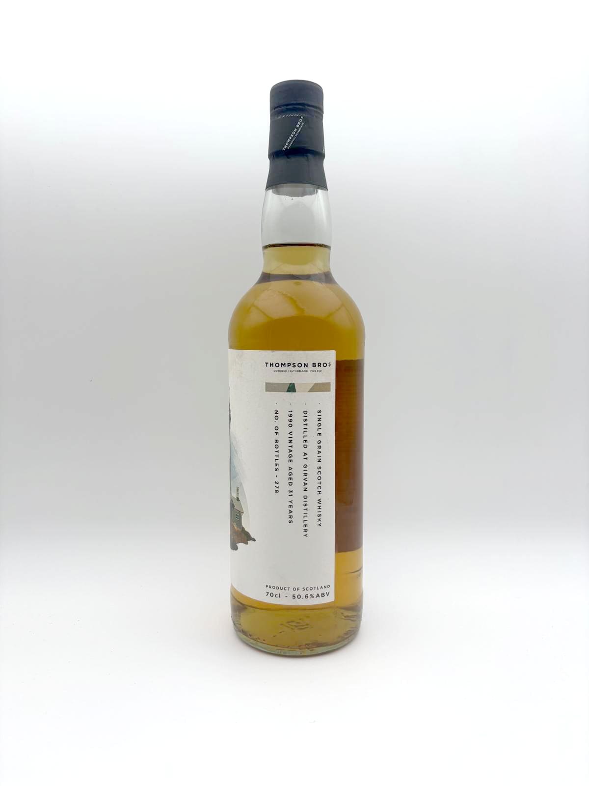 Girvan 1990 (31 Years) whisky bottle, view 2