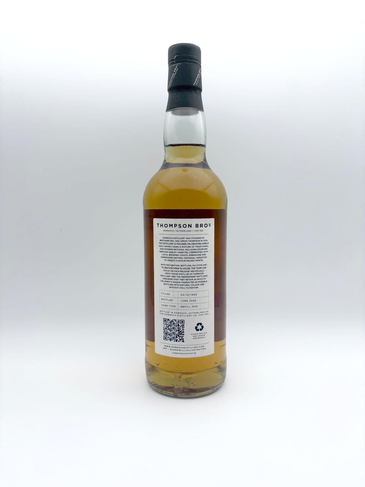 Girvan 1990 (31 Years) whisky bottle, view 3